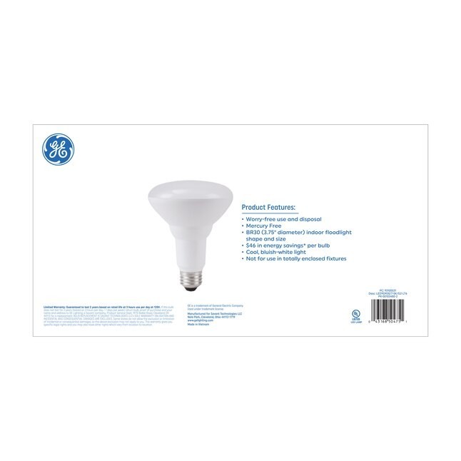 GE LED Indoor Floodlight Dimmable 65 Watt Equivalent Daylight BR30 (6-Pack) gallery