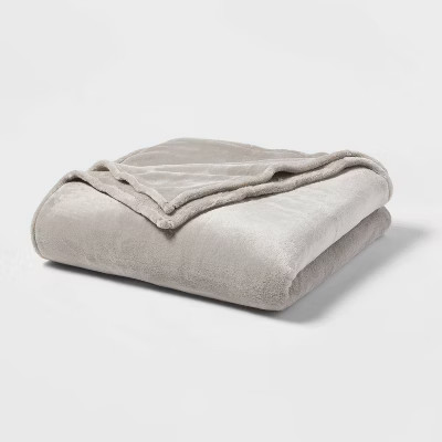 Threshold Microplush Throw Blanket Oversized 92x90 Midweight Post-Consumer gallery