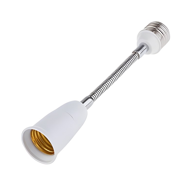 3 Pack E26 E27 Light Bulb Socket Flexible Extension Adapter Standard Medium Base gallery