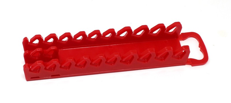 Red Plastic Portable Screwdriver Gripper 10-Tool Organizer Holder gallery