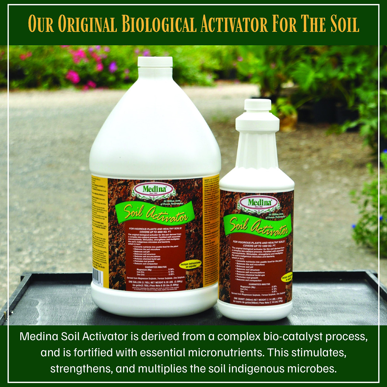 Liquid Soil Activator Promotes Root Growth Balances Soil 128 fl oz by Medina gallery