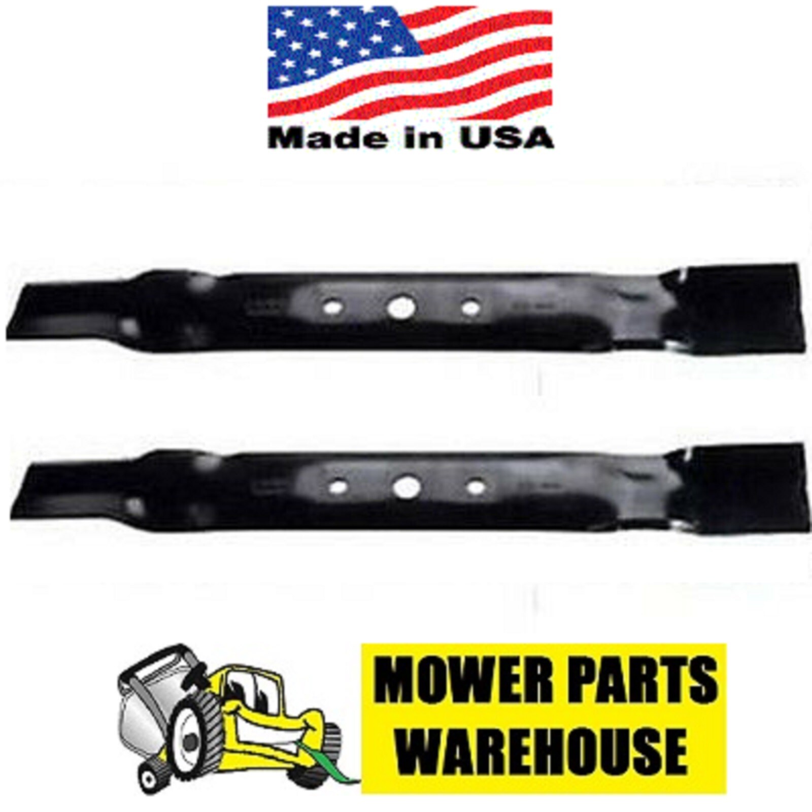 2 NEW REPL JOHN DEERE MOWER BLADES 42" CUT L100 L110 GX20249 GY20567 GX20433 gallery
