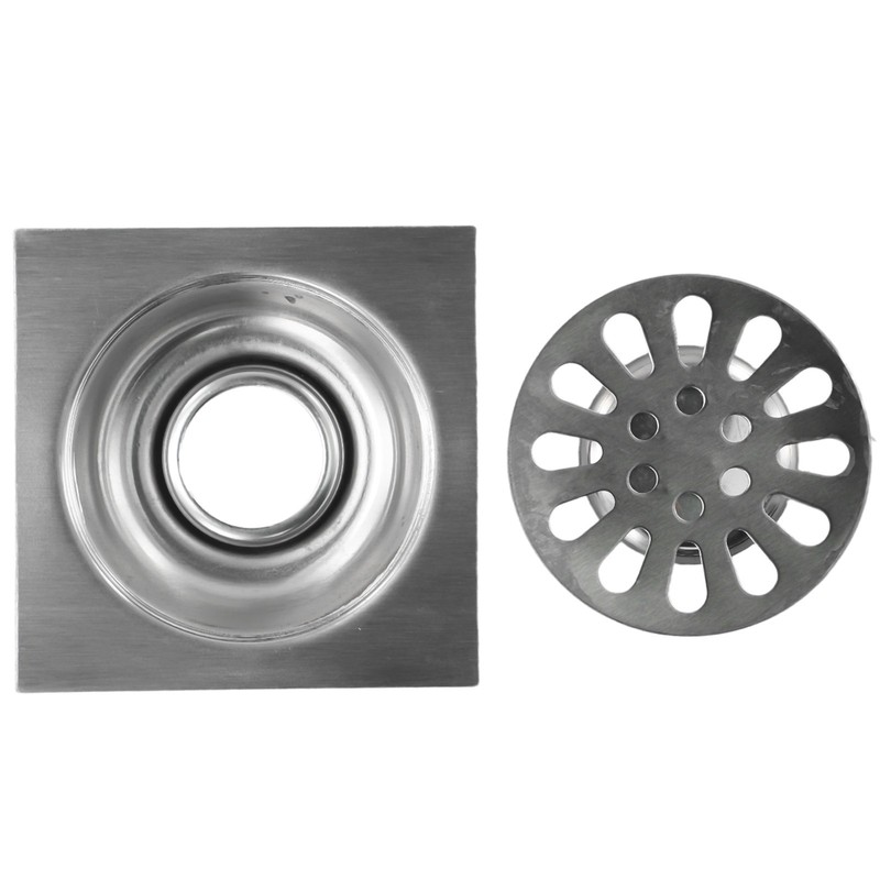Modern Grid Pattern Square Shower Floor Drain Easy to Clean and Maintain gallery