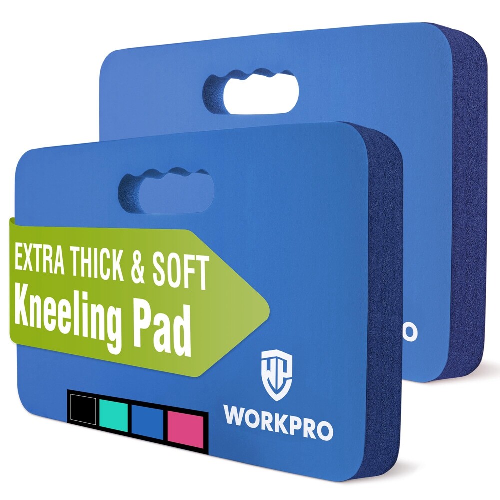 WORKPRO 2PC Extra Thick Large Kneeling Pad Soft Foam Cushioning Foam Kneeler Mat