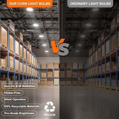 700W Equivalent LED Corn Light Bulb 9800LM, 5000K 5000k Daylight White gallery