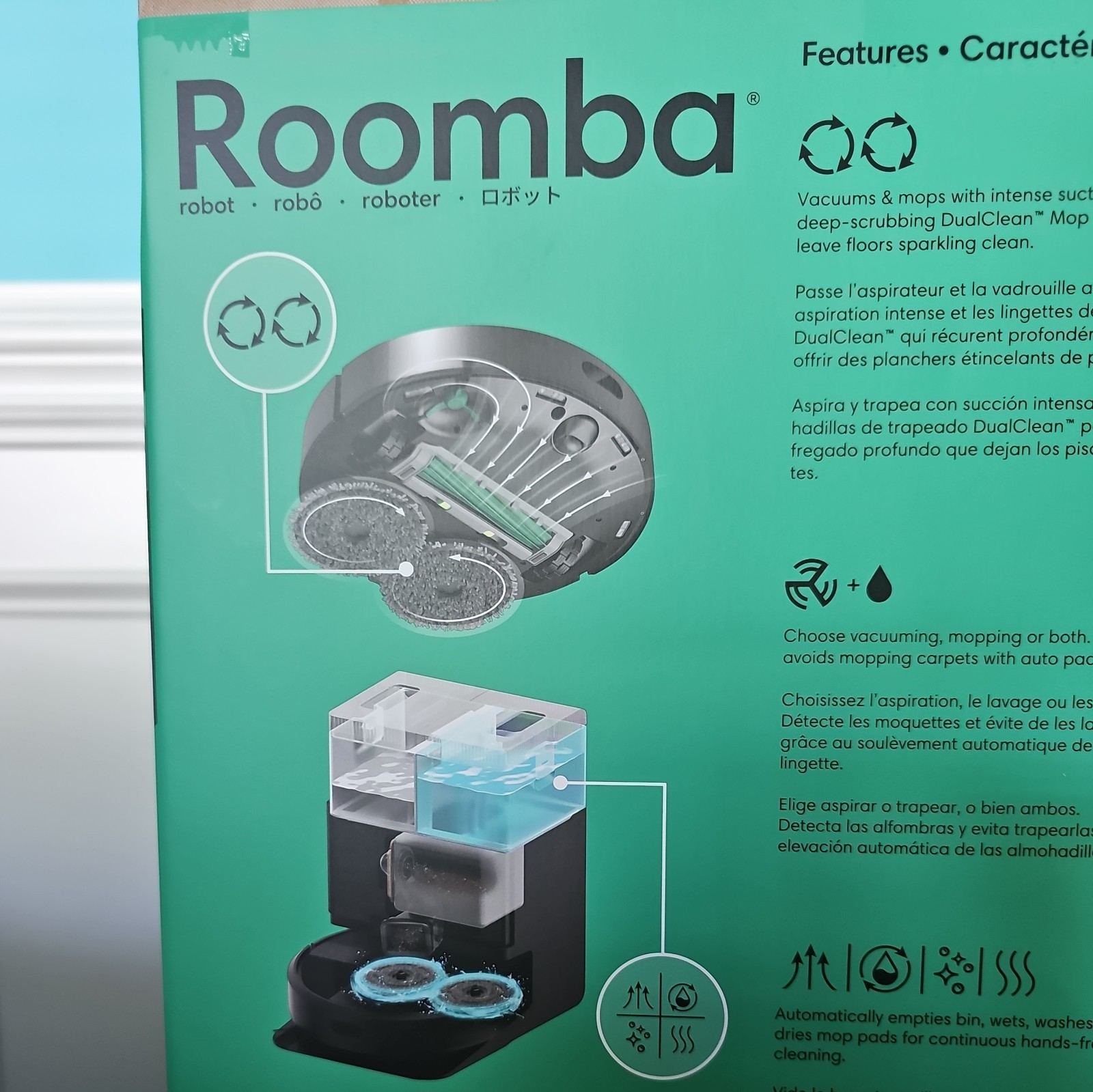 Roomba plus 405 (G181) Combo Robot Vacuum & Mop with Autowash Dock - Amazon Excl gallery