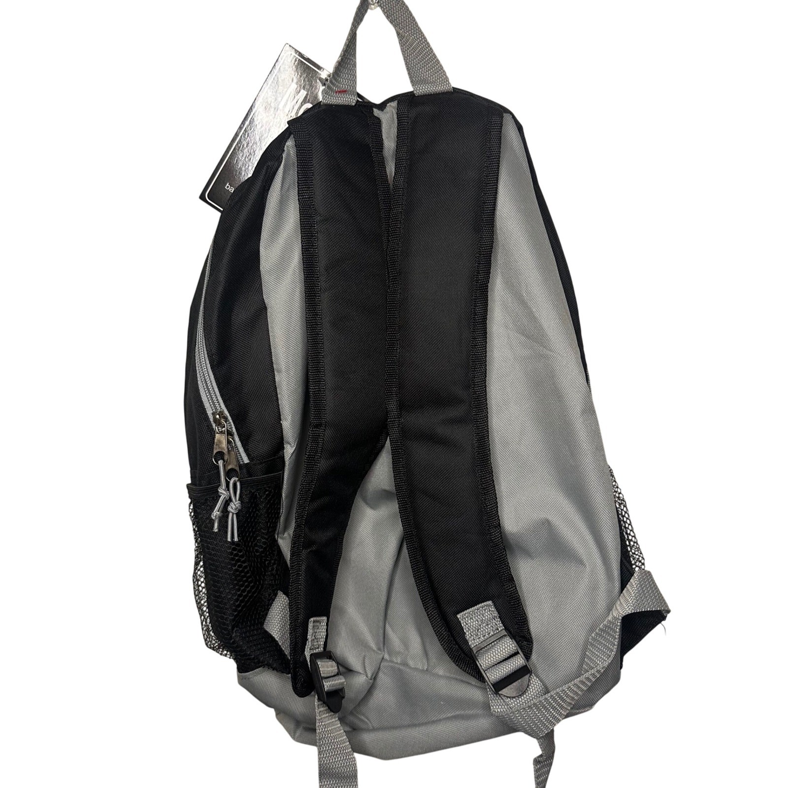 NWT Moda West Black Backpack with Bungee Cord & Mesh Pockets - New 2