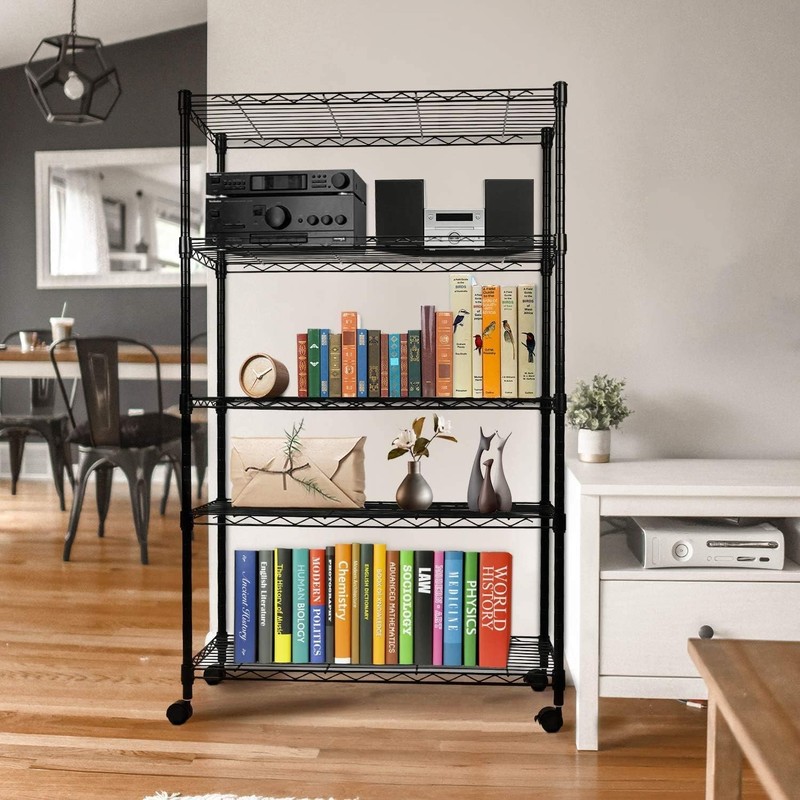 Heavy Duty 5-Shelf Storage Shelving Unit 1250lbs Loading Capacity 29.92" D x gallery