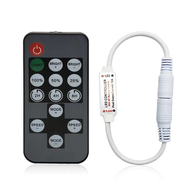 5-24V 14Keys RF LED Strip Controller Mini Dimmer RF Remote 5050 LED Strip Lights gallery