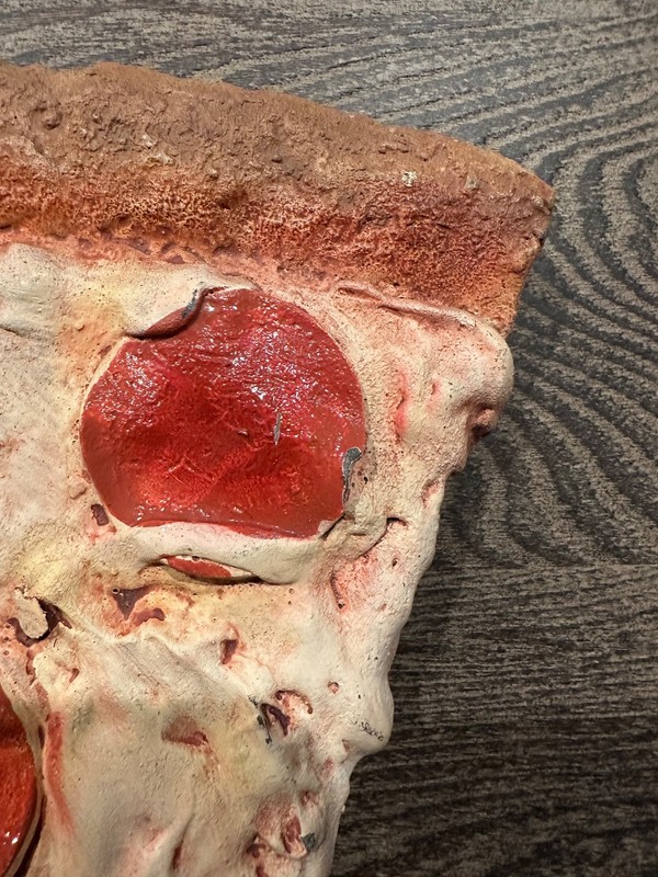 Unique Vintage Ceramic Wall Kitchen Hanging Art Pizza Slice Good Condition gallery