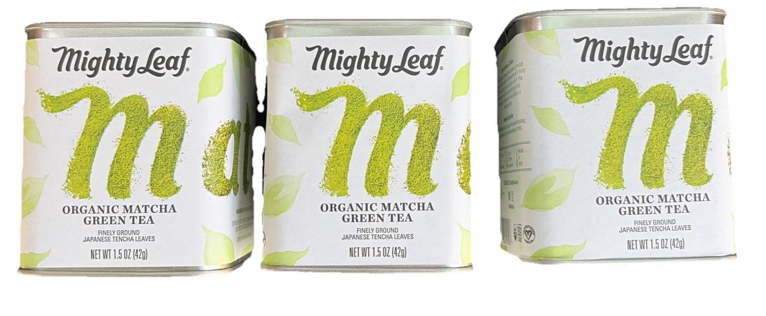 (3) Mighty Leaf Organic Spiced Turmeric Matcha Tea Powder 1.5 Oz (06/2027) gallery