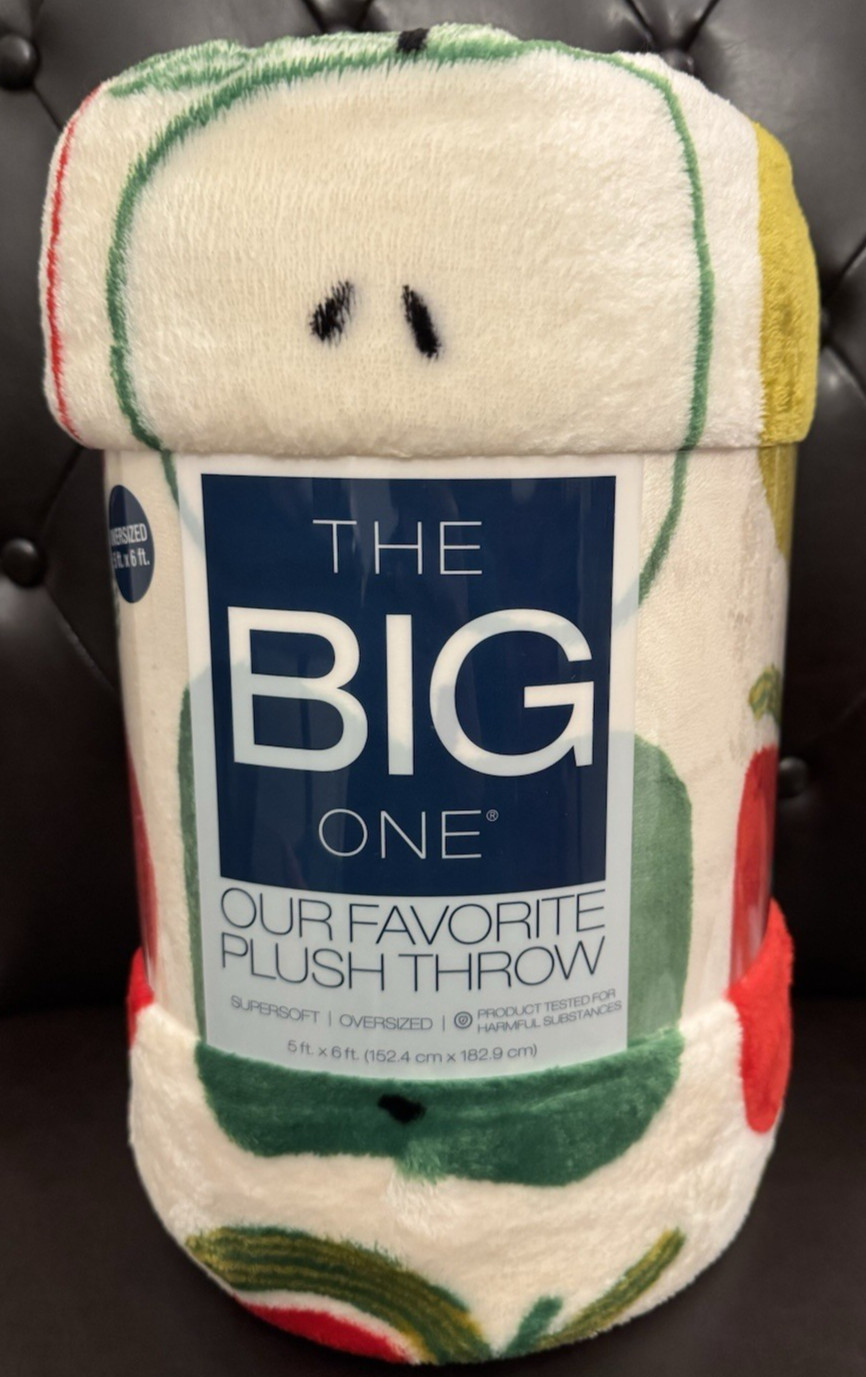 Fall & Harvest APPLES Apple Print 5x6' Oversized THROW BLANKET The Big One® NEW! gallery