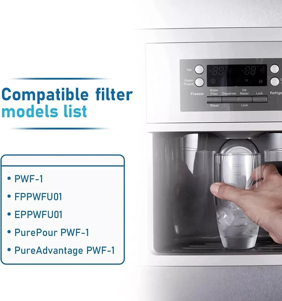 2 Pack NEW PWF-1 FPPWFU01 Refrige Genuine Frigidaire PurePour Water &Ice Filter gallery