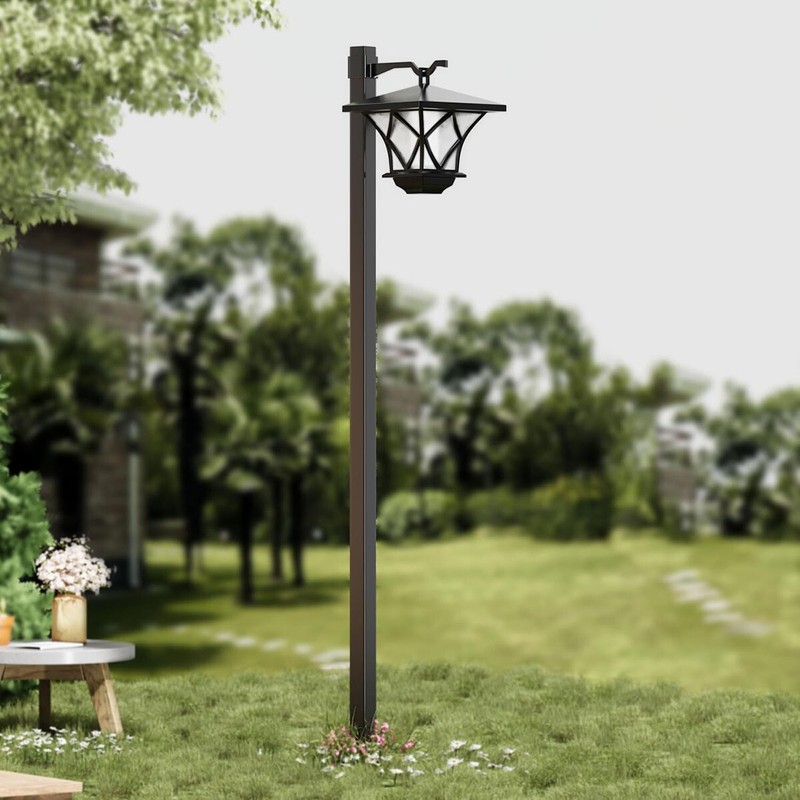 59''Solar Lamp Post Light LED Landscape Street Pole Lamp for Garden Yard Pathway gallery