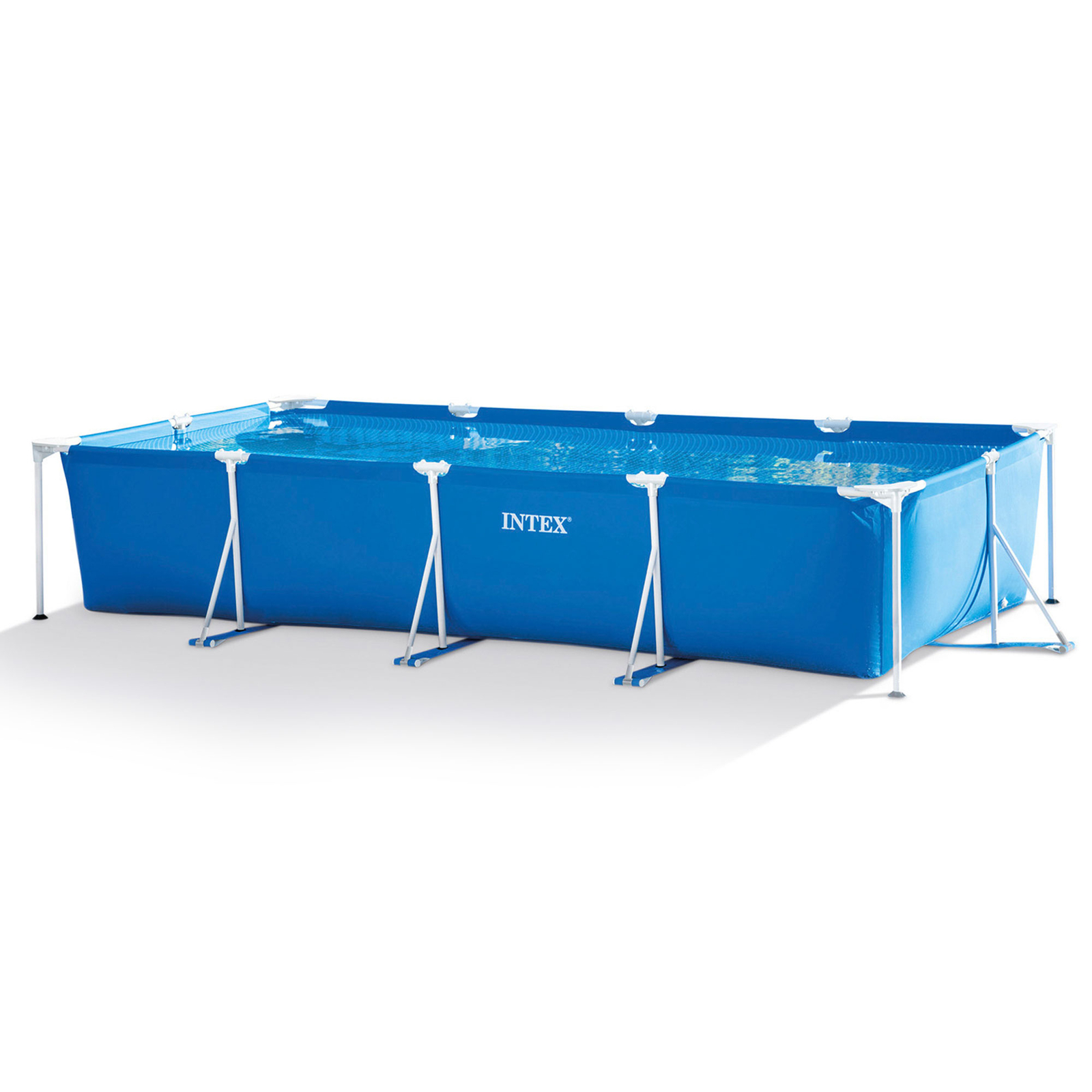 Intex 14.75' x 33" Rectangular Frame Above Ground Outdoor Backyard Swimming Pool gallery