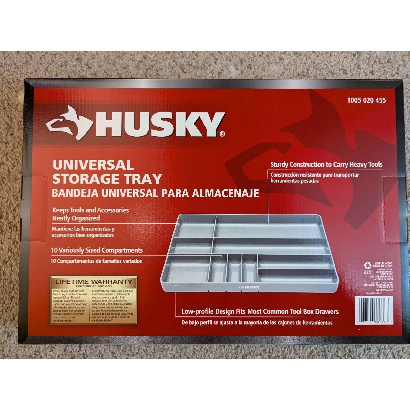 Husky Universal Storage Tray #1005020455 Sturdy Construction gallery