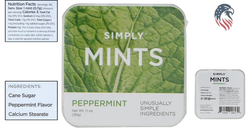 Compatible with All Devices Peppermint Breath Mints 30 Pieces Non-GMO Pack o... gallery