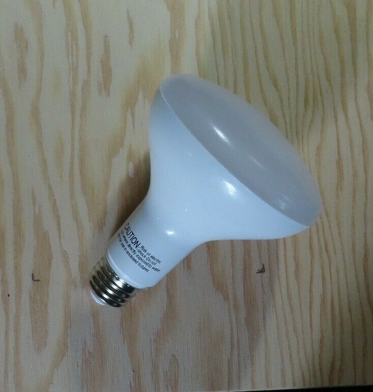 2 Broda LED flood lamp bulbs 9W 650 lumen 65 watt equiv dimmable warm white 110° gallery