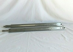 1 Pair 42″ Full Extension 500 LB Capacity Drawer Slides Non Disconnect .75w x 3″
