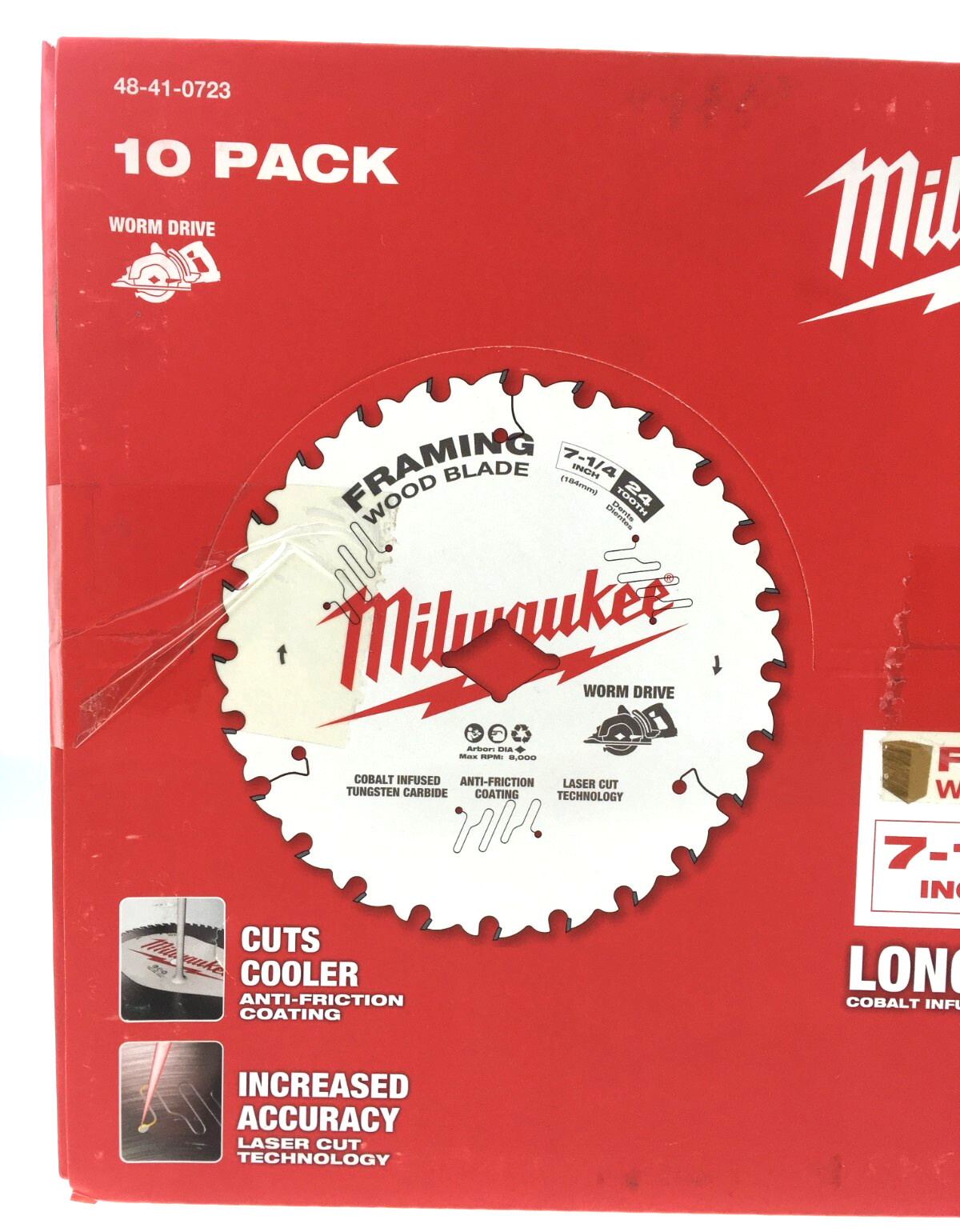 Milwaukee Circular Saw Blade 7-1/4 Inch Framing Wood Blade, 10 Pack 48-41-0723 gallery