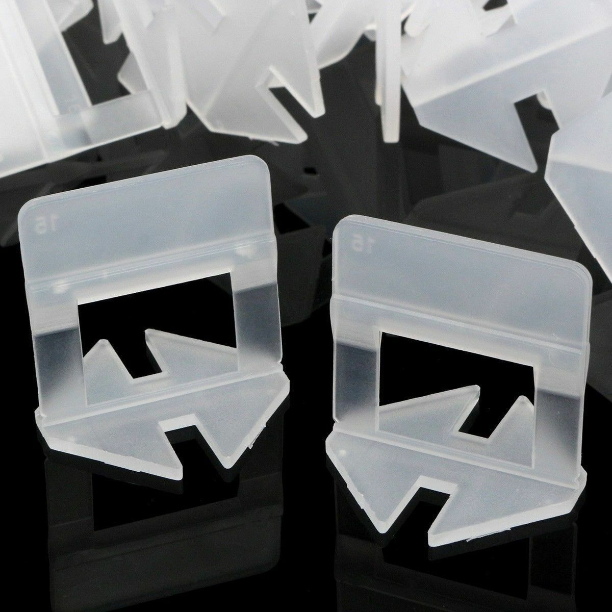 200 - 3000 Pcs Clip Tile Leveling System Kit Floor Wall Tile Spacer Tiling Tool gallery