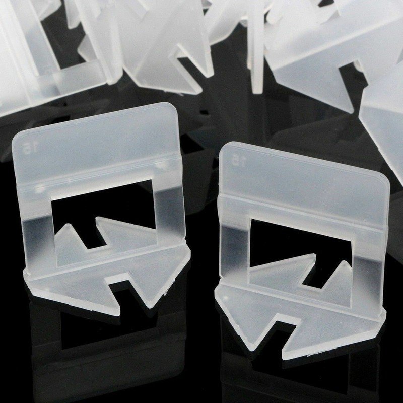 200 - 3000 Pcs Clip Tile Leveling System Kit Floor Wall Tile Spacer Tiling Tool gallery