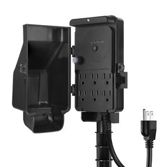 DEWENWILS Waterproof Overload Protection Yard Stake Outlets for Christmas Decor