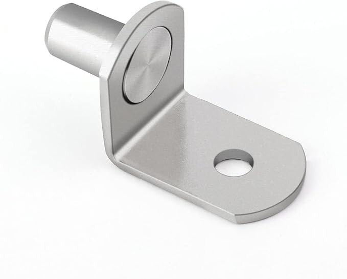 1/4 Inch Shelf Pegs,40Pcs Bracket Support Pins L-Shaped Holders for Cabinets. gallery