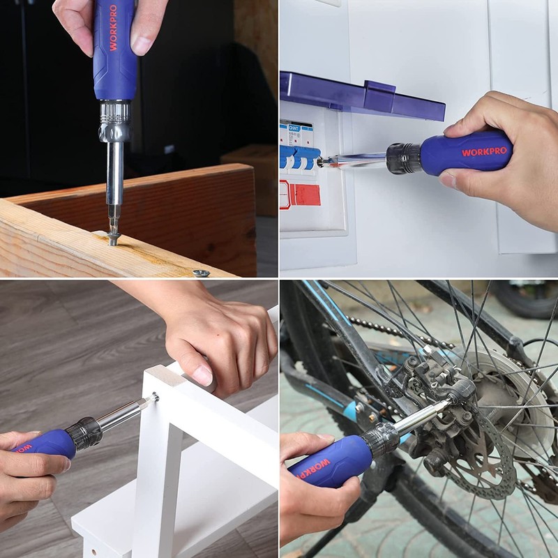 WORKPRO 11-in-1 Screwdriver/Nut Driver Set Tool Philips/Slotted/Torx/Square 3Nut gallery