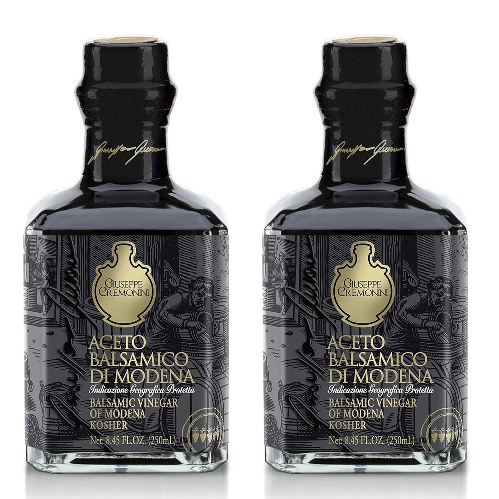 Giuseppe Cremonini OU Kosher Balsamic Vinegar Di Modena, IGP Certified, Conso... gallery