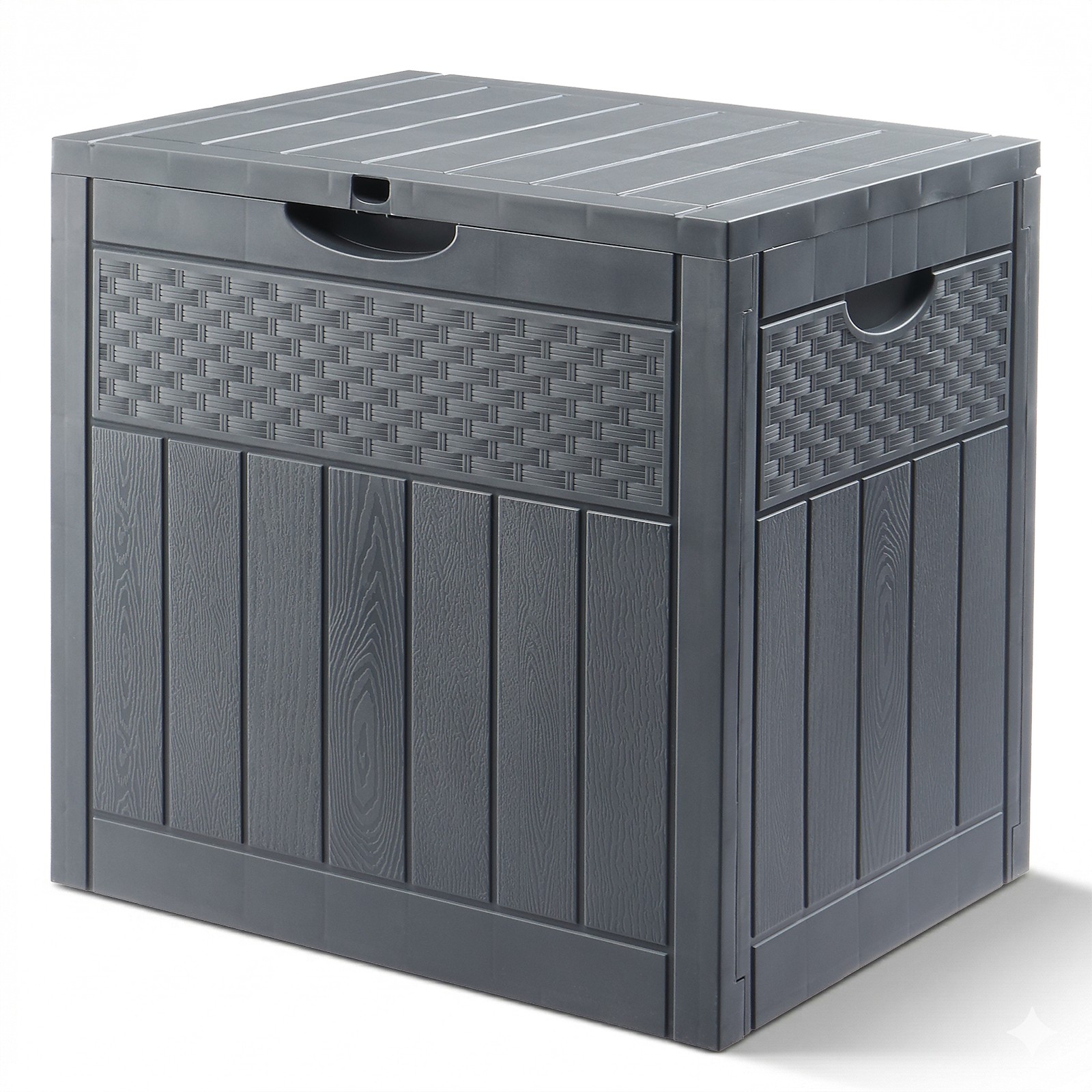 33 Gallon Deck Box Outdoor Storage Box with Lockable Lid Easy Assembly Durable gallery