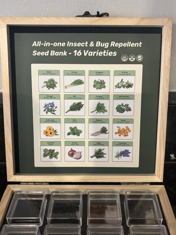 Lush & Dew All-In-One Insect & Bug Repellent Seed Bank 16 Varieties gallery