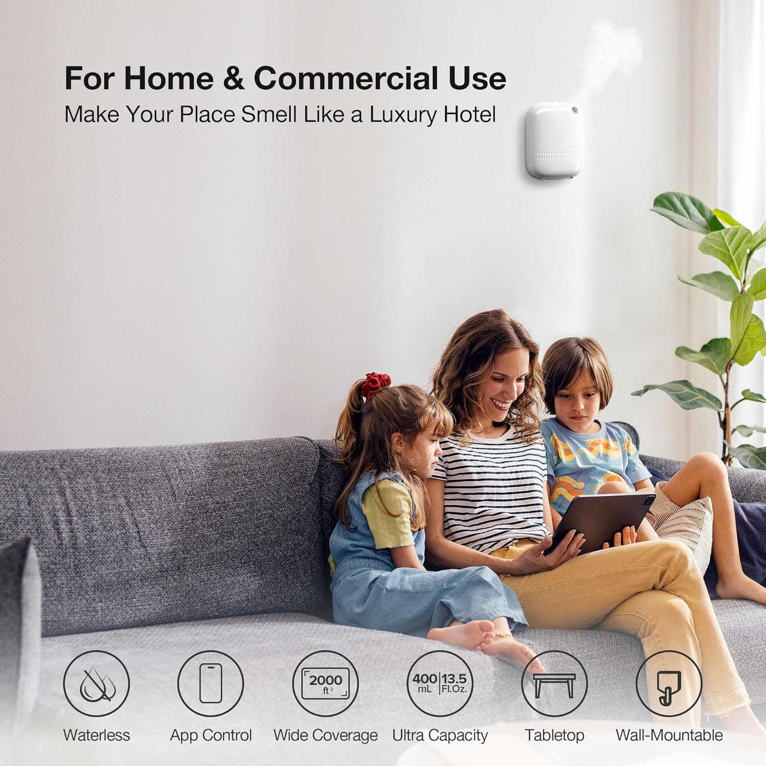 Waterless Essential Oil Diffuser for Home and Commercial Use, up to 2000 Sq.Ft. gallery