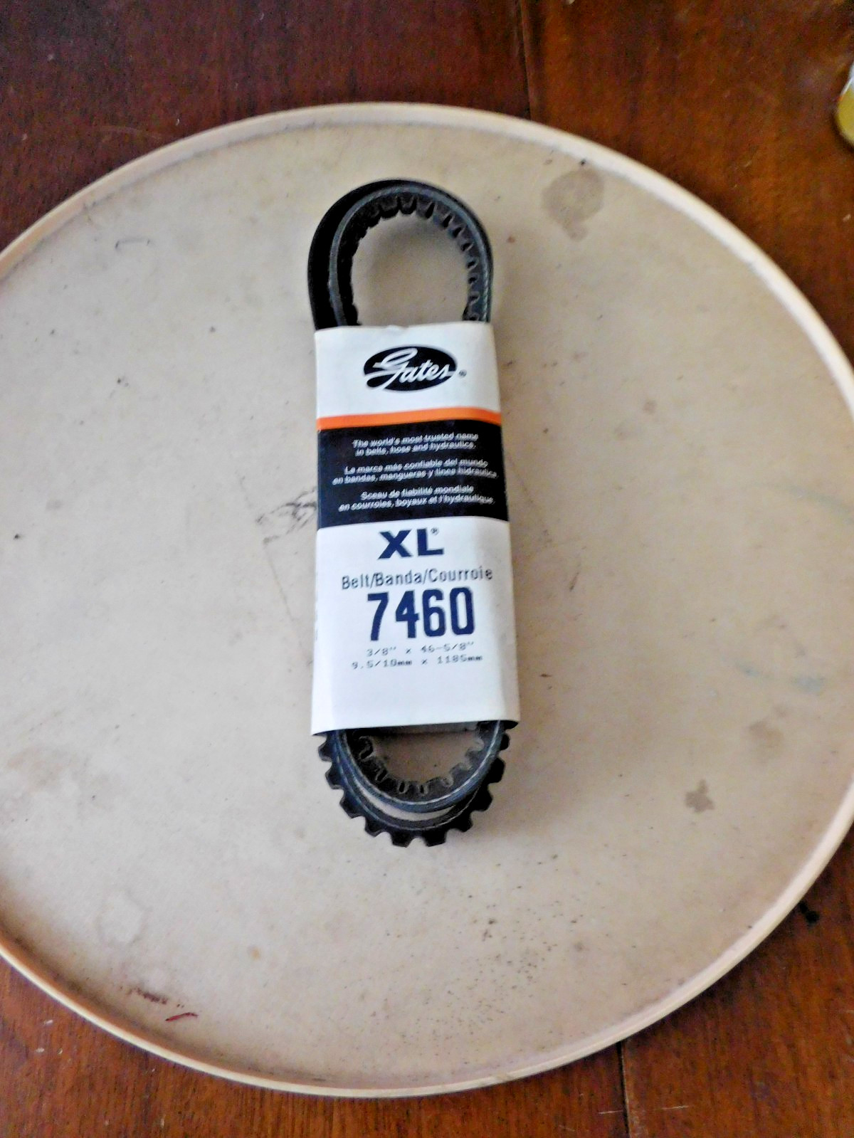 GATES XL SERIES AUTOMOTIVE V-TYPE COGGED BELT - 3/8" X 46-5/8" - PART#7460 gallery