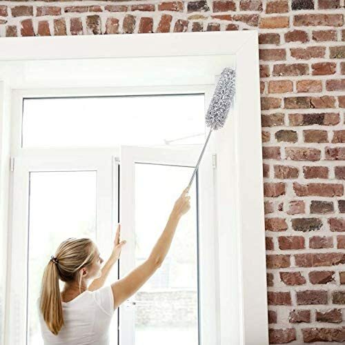Duster with Extension Pole Bendable Head Extendable Duster for Fan High Ceiling gallery