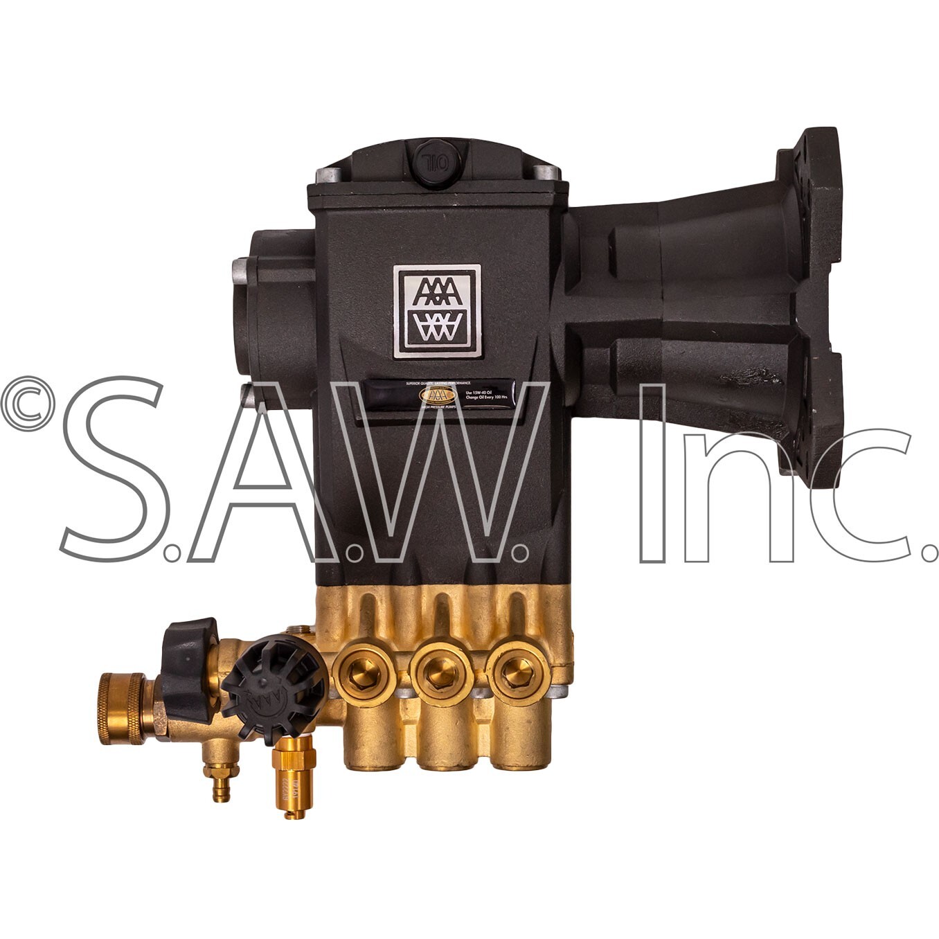 Simpson AAA 530060 Pressure Washer Pump Triplex 3.5GPM @ 4000PSI Max 1" Shaft gallery