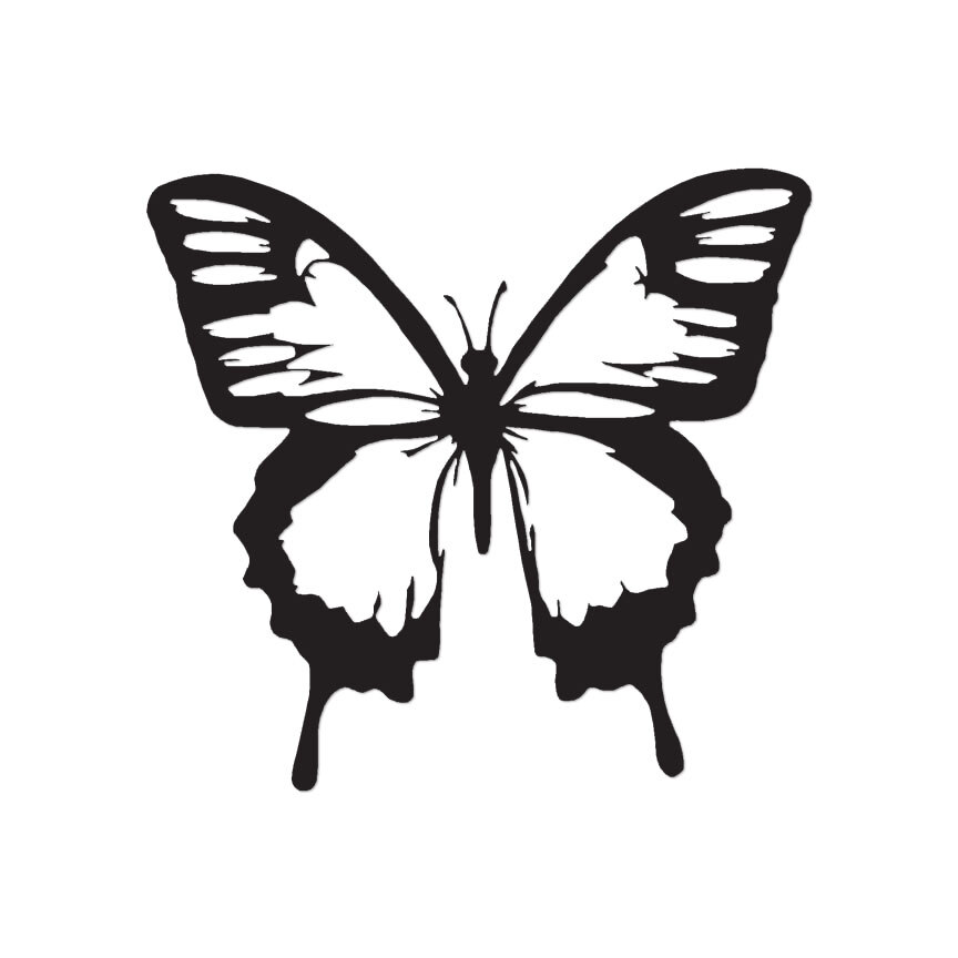 Butterfly Monarch - Vinyl Decal Sticker - Multiple Color & Sizes - ebn130 gallery