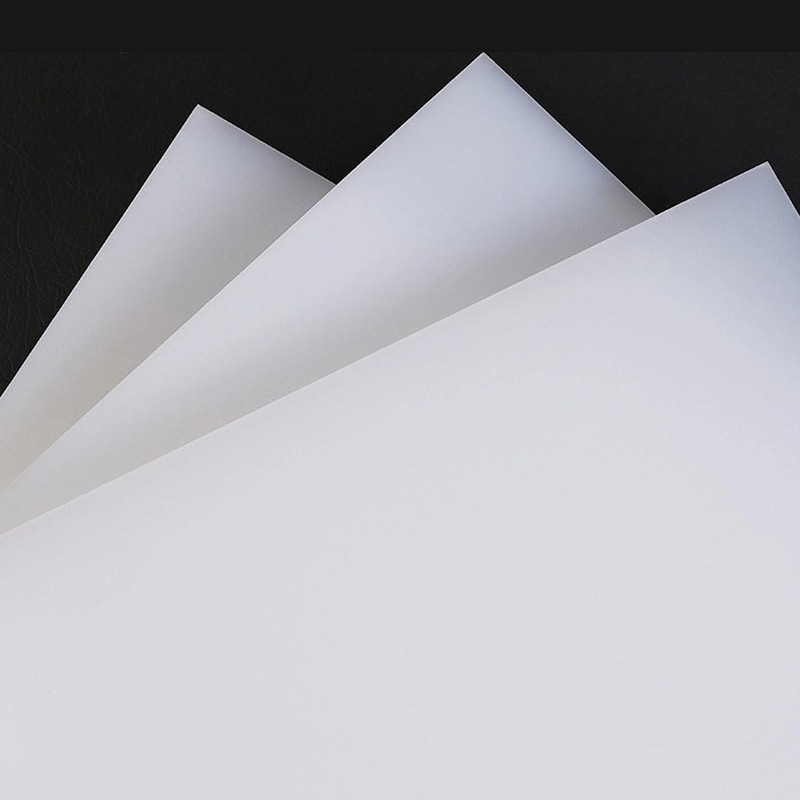 White Polypropylene Nylon Sheet Plastic Plate Board 2mm-20mmThick 100/200/300mm gallery