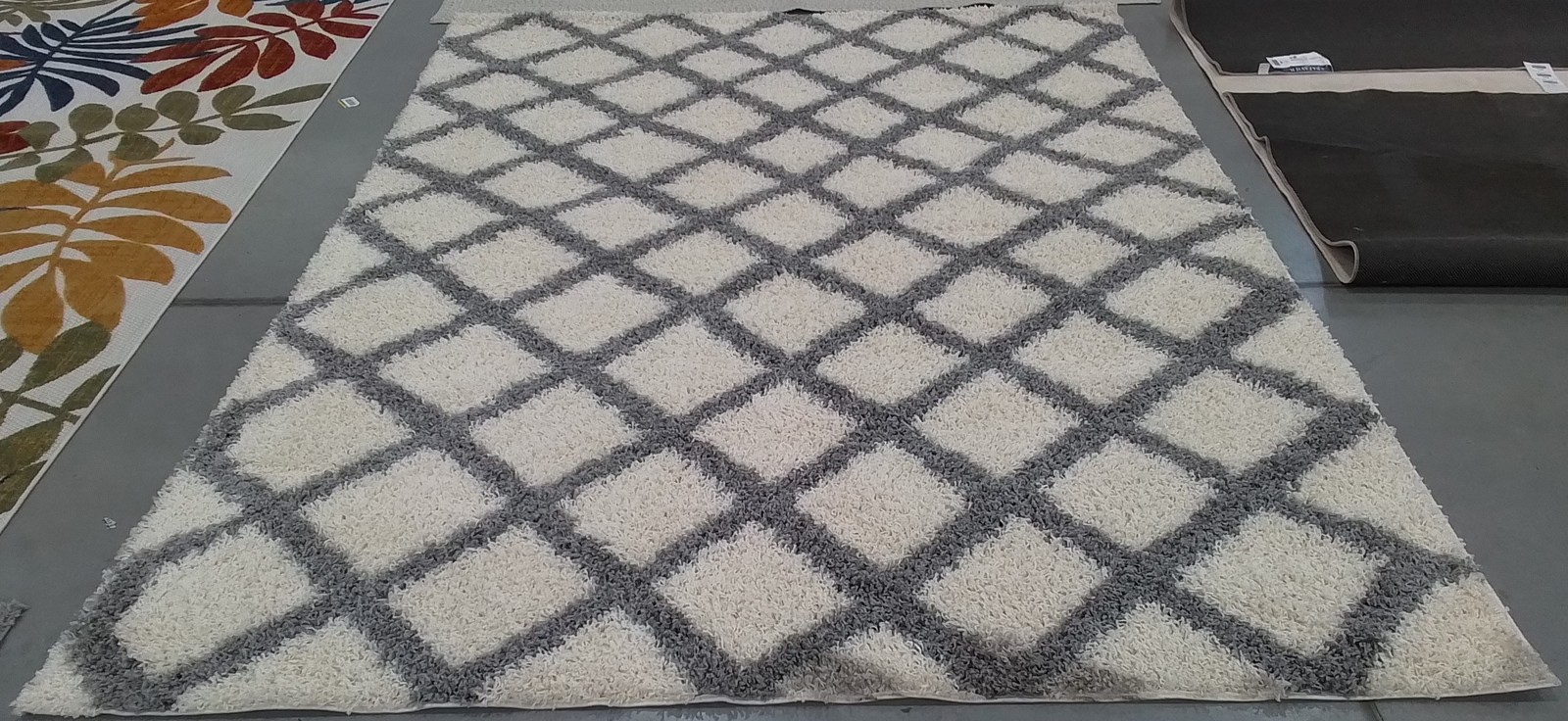 IVORY / GREY 8'-0" x 10'-0" Stained Rug, Reduced Price 1172801291 SGD258F-8 gallery