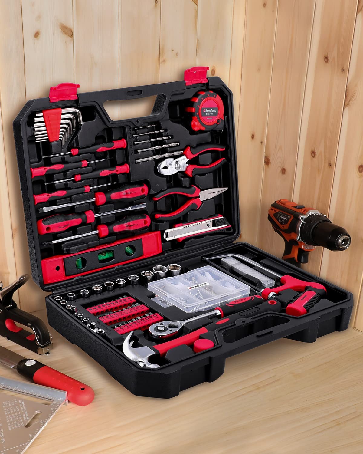 Tool Kit 226 Piece Home Auto Repair General Household Mechanic KingTool DIYer gallery