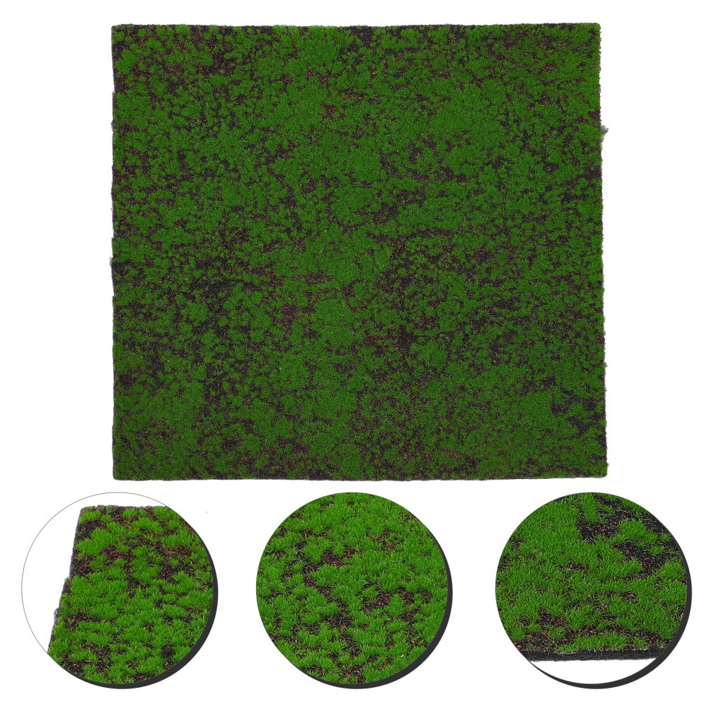 Green Fake Moss Mat for Decorative Gardening Artwork and Wall Landscape Scenes gallery