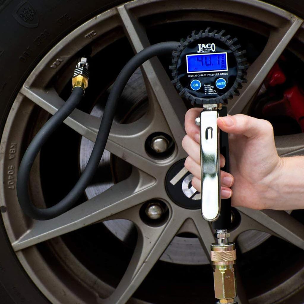 JACO FlowPro 2.0 Digital Tire Inflator Gauge 200 PSI Tire Pressure Gauge gallery