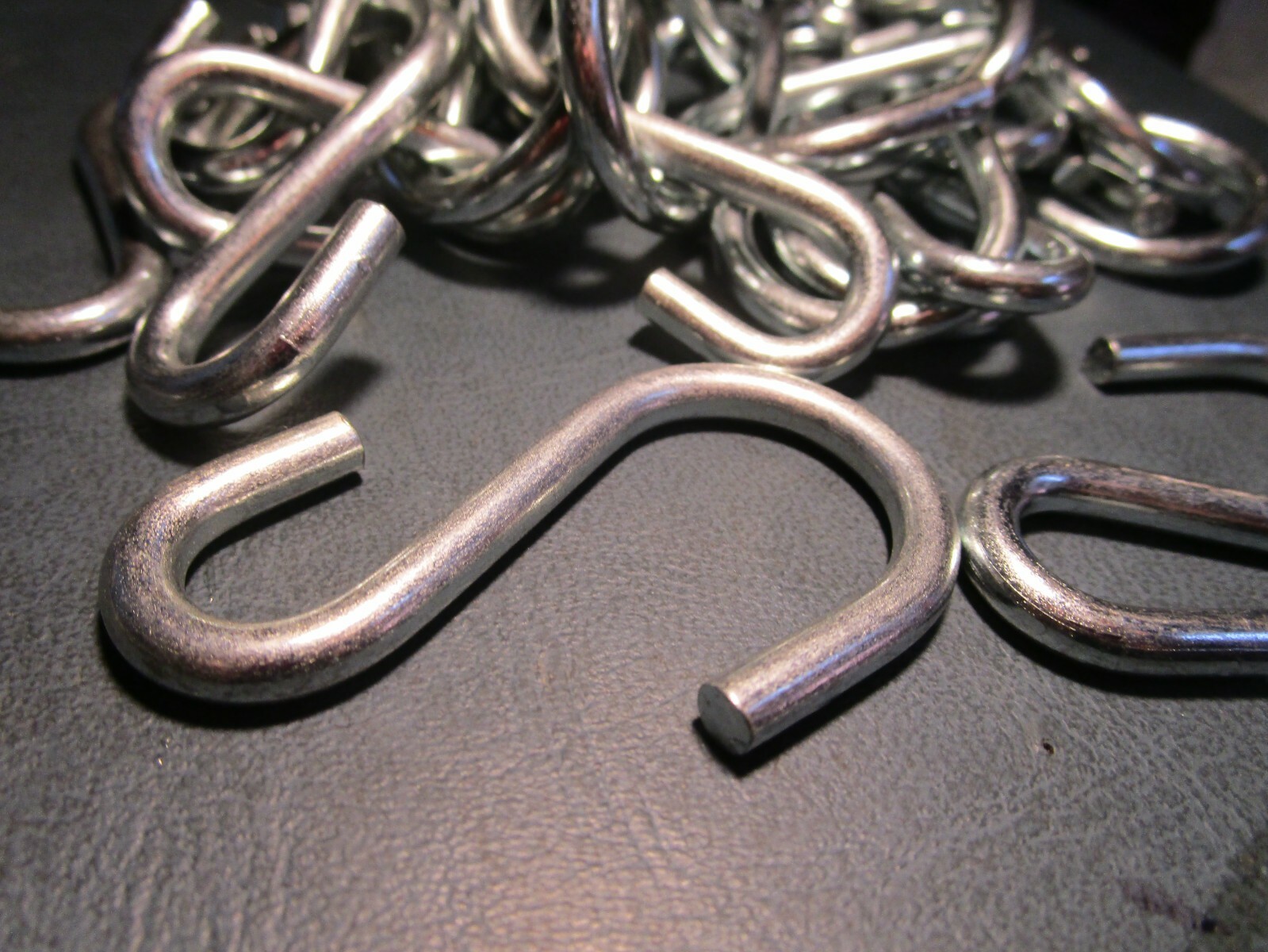 (25) #14 2"L-Inside .187"-Wire 53lb-WLL Zinc Plated S-Hook gallery