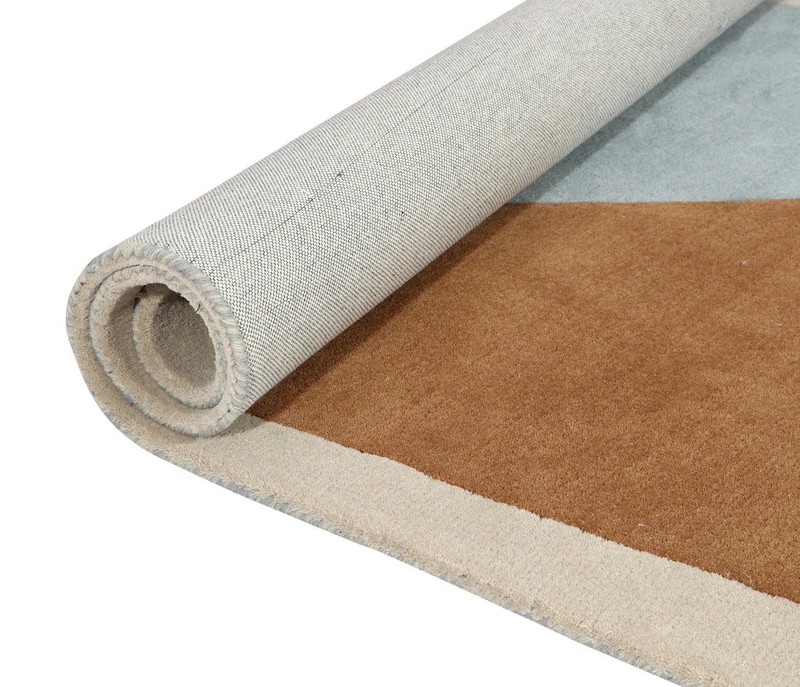 Multicolor Hand Tufted Irregular Shape Modern Hand Made Area Rug gallery