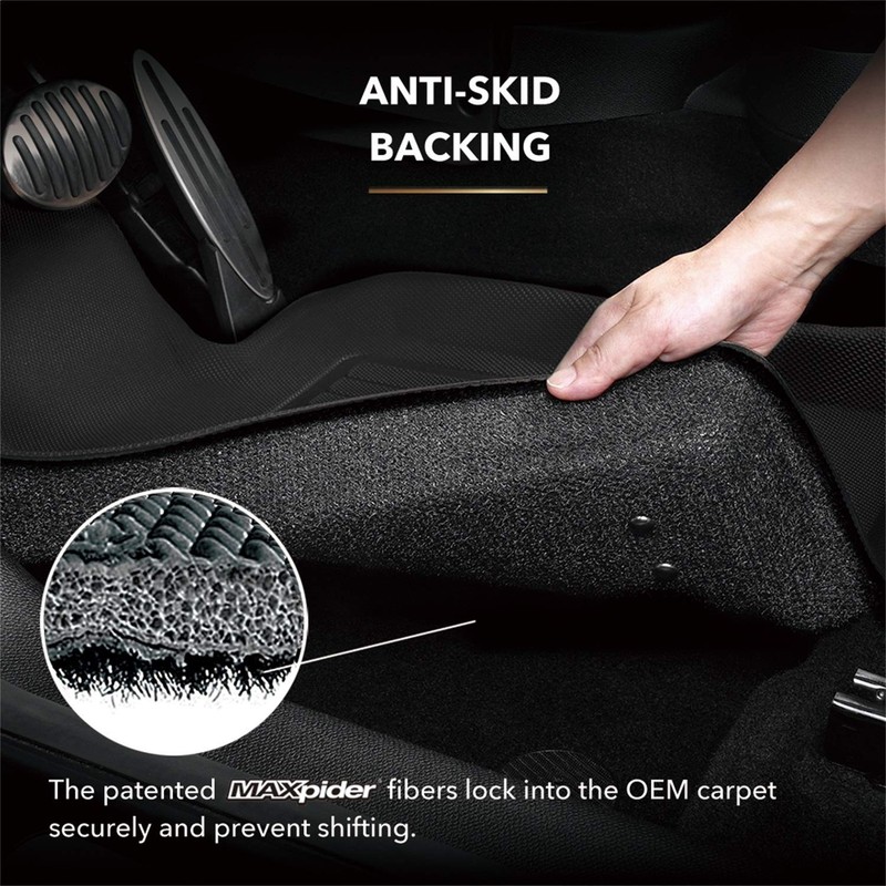 3D MAXpider Custom Fit Second Row All-Weather Floor Mats for Select Toyota RA... gallery
