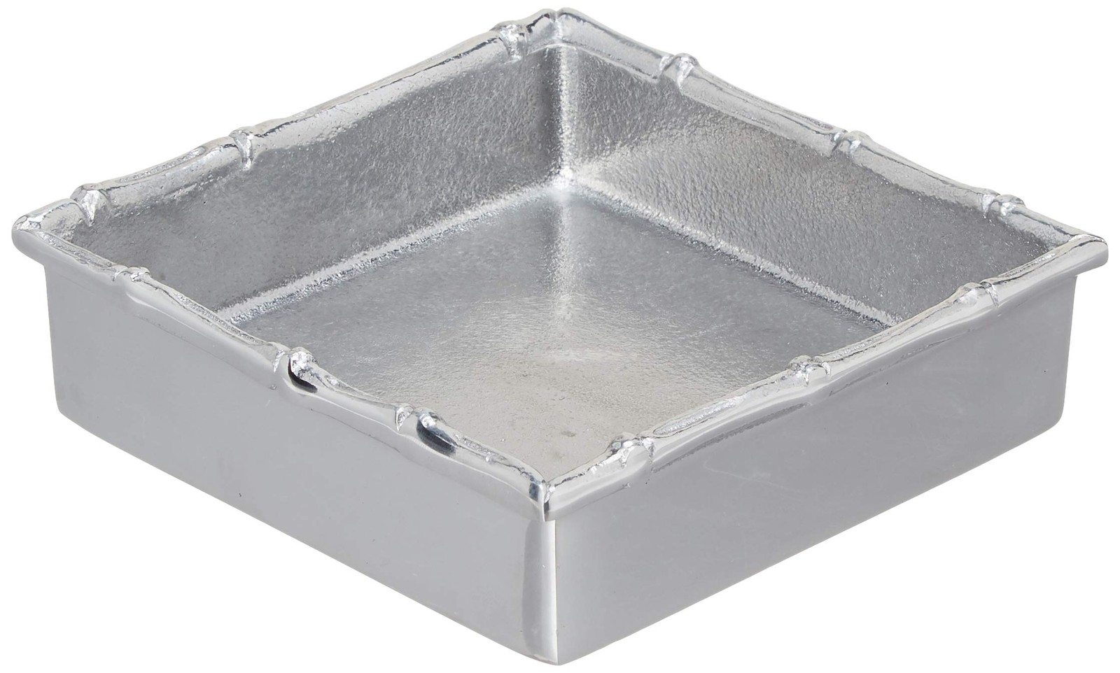 Mariposa Bamboo Napkin Box With Insert Silver Small gallery