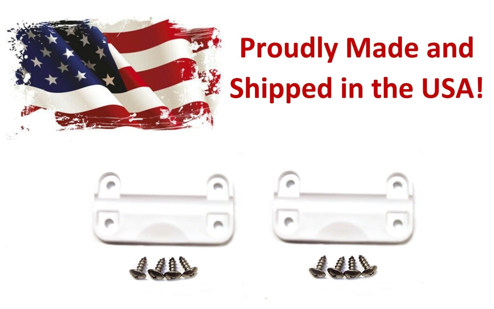 2 Pack Aftermarket Plastic Replacement Hinges for Igloo Cooler includes Screws gallery