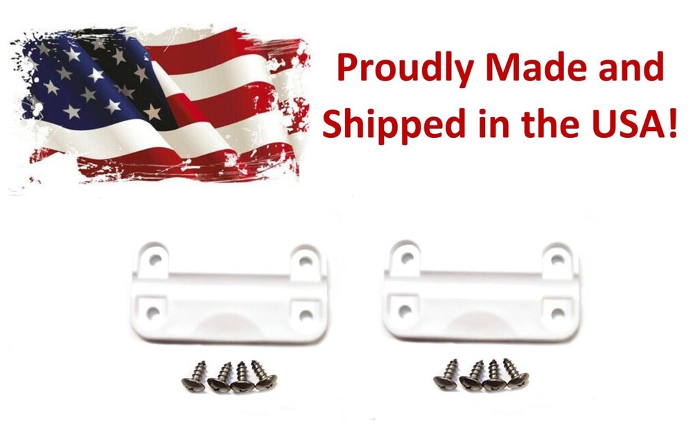2 Pack Aftermarket Plastic Replacement Hinges for Igloo Cooler includes Screws