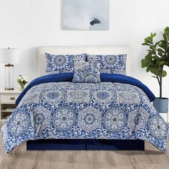 5 Piece Reversible Comforter Set Down Alternative Duvet Insert Quilt Bedding Set
