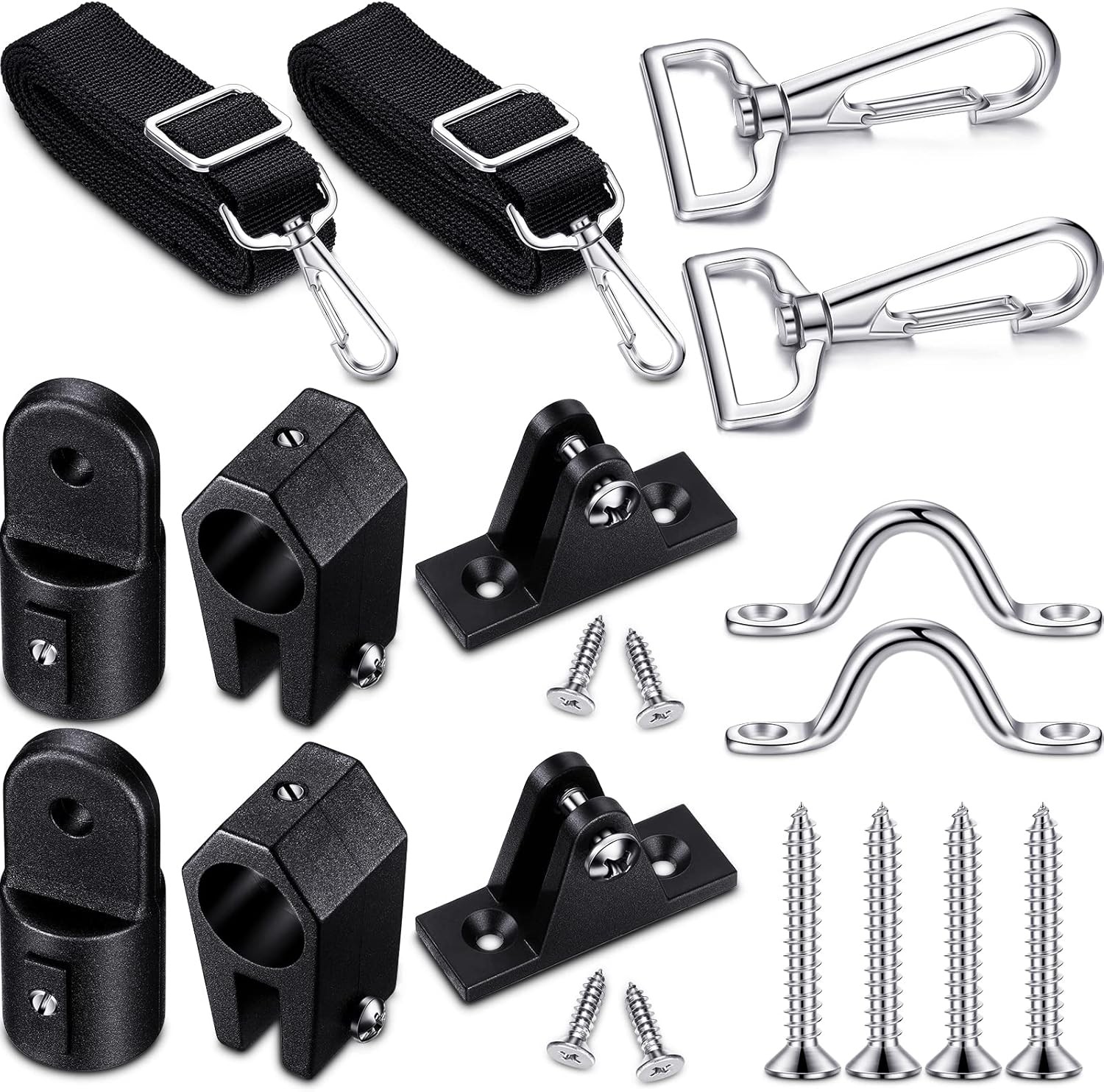 12 Pcs Bimini Top Hardware Fittings Set Includes Adjustable Bimini Top Straps wi gallery